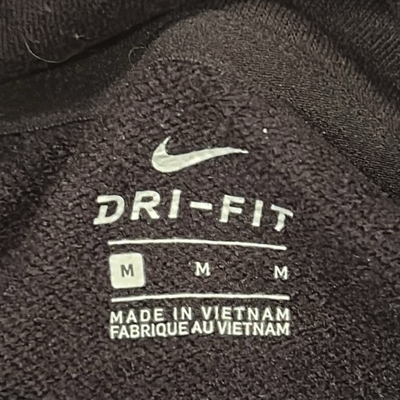 Nike Dri-Fit Black Turtleneck Sweatshirt Sz M - Picture 2 of 4